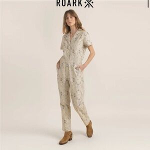 Roark Layover Tile Print Gorpcore Utilitarian Jumpsuit Stone Small